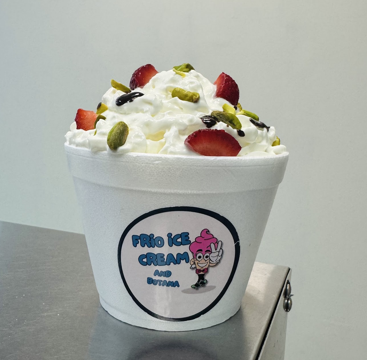 Strawberry Pistachio Sundae